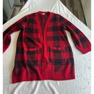Maurices buffalo plaid sweater sz 0X